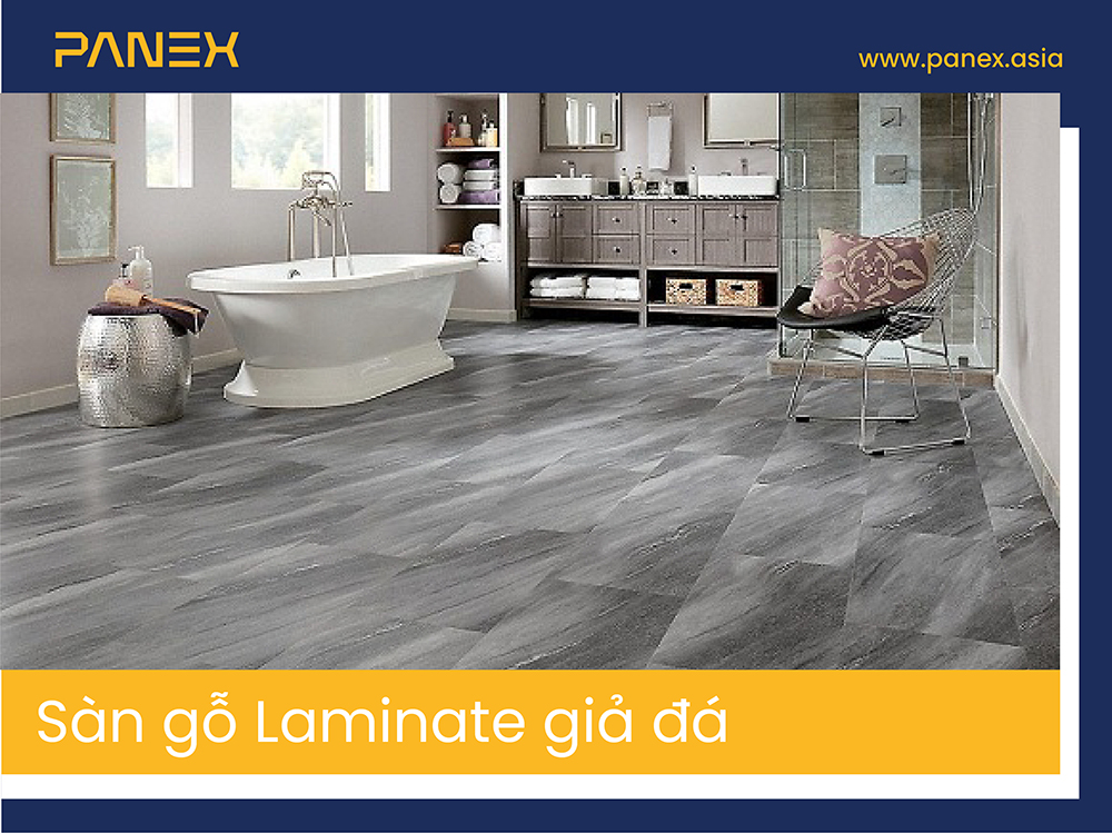 Sàn gỗ Laminate giả đá