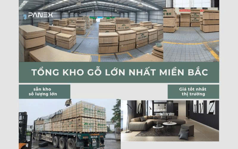 TỔNG KHO GỖ CÔNG NGHIỆP LỚN NHẤT MIỄN BẮC